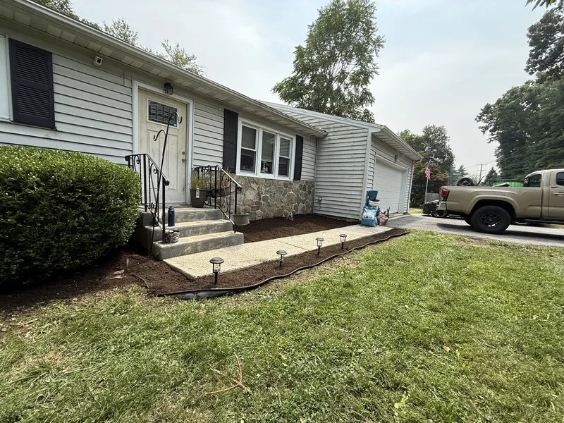 Landscaping install and planting project in the Hudson Valley